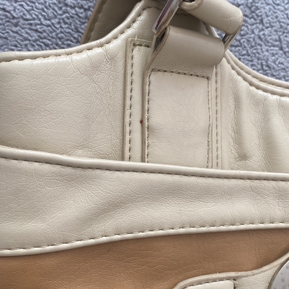 D-FUSION TAN, CREAM, AND BROWN MINI LEATHER BAG - Picture 6 of 6